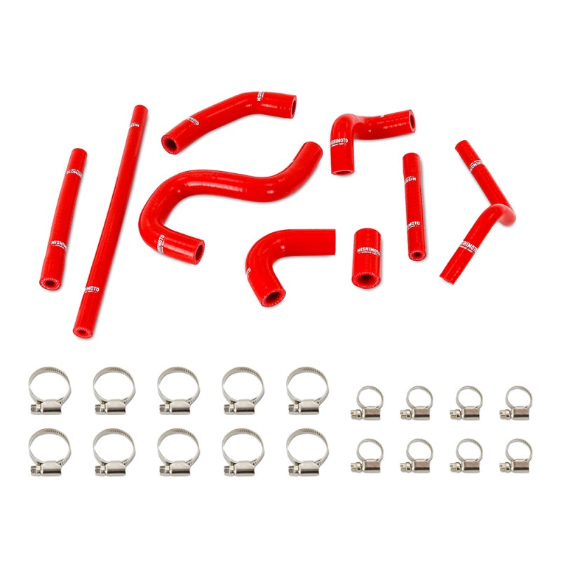Mishimoto 96-02 Toyota 4Runner 3.4L (w/ Rear Heater) Silicone Heater Hose Kit – Red