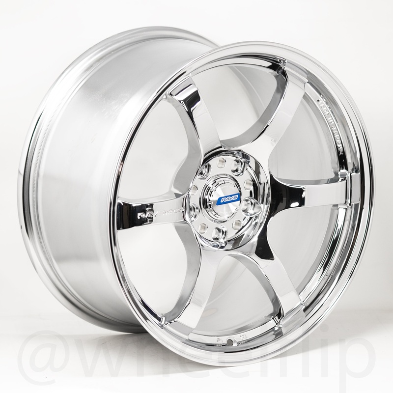 Gram Lights 57DR 18×9.5 +38 5×114.3 Chrome Plating (SET)