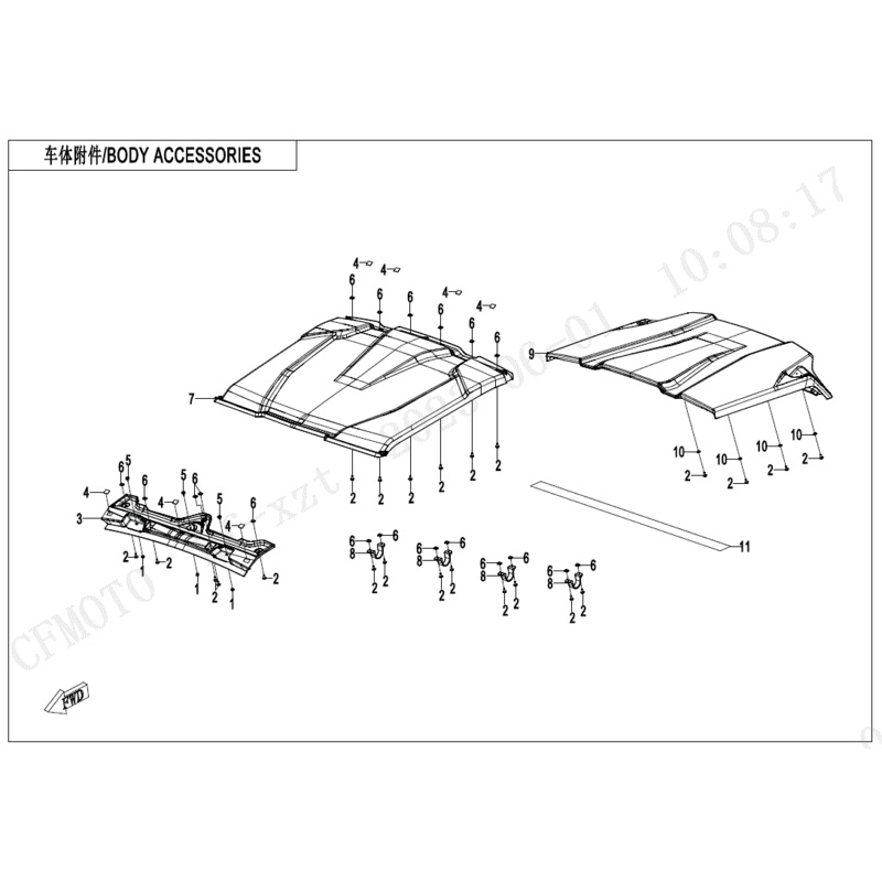 Rear Roof by CF Moto
