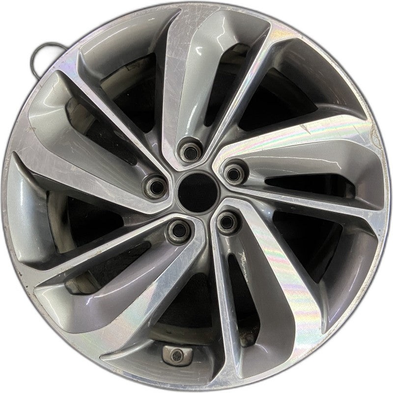 18″ NIRO 17-19 18×7.5 5 split spoke alloy machined face gray accent Original OEM Wheel Rim