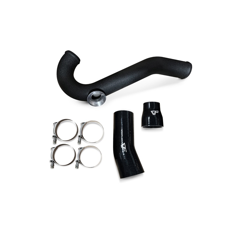 CVF Hot-side Aluminum Intercooler Pipe with HKS Flange (2015-2023 Ford Mustang EcoBoost)