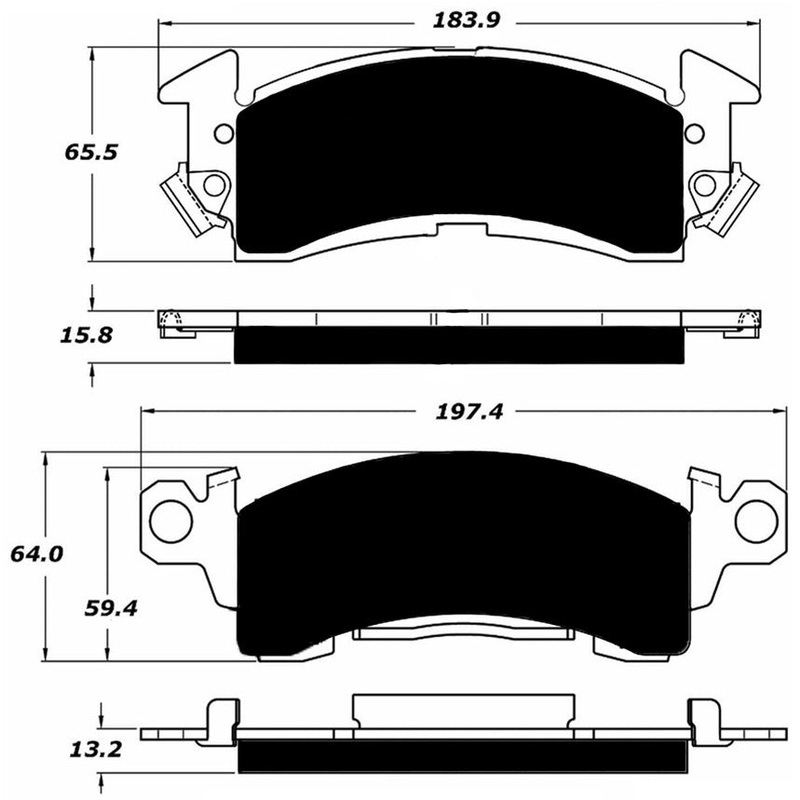 Porterfield Brake Pads for 1973 CHEVROLET NOVA w/Front Discs