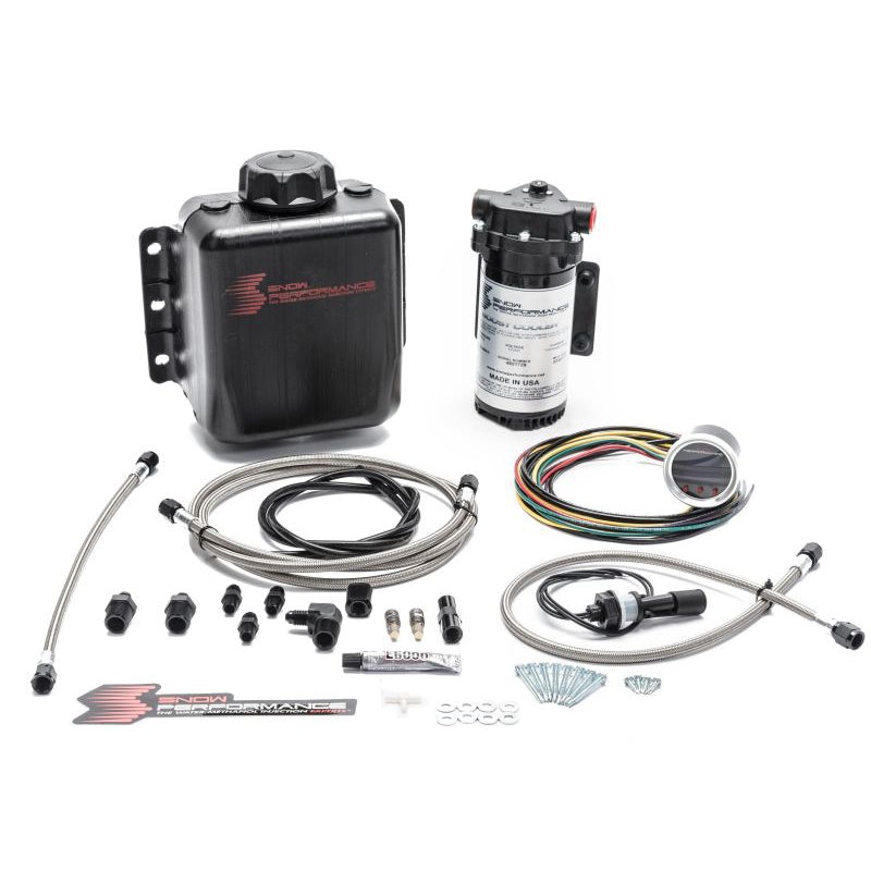 Snow Performance Gas Stage 2 Boost Cooler Forced Induction Water/Meth Injection Kit Stainless w/ AN Fittings – Universal