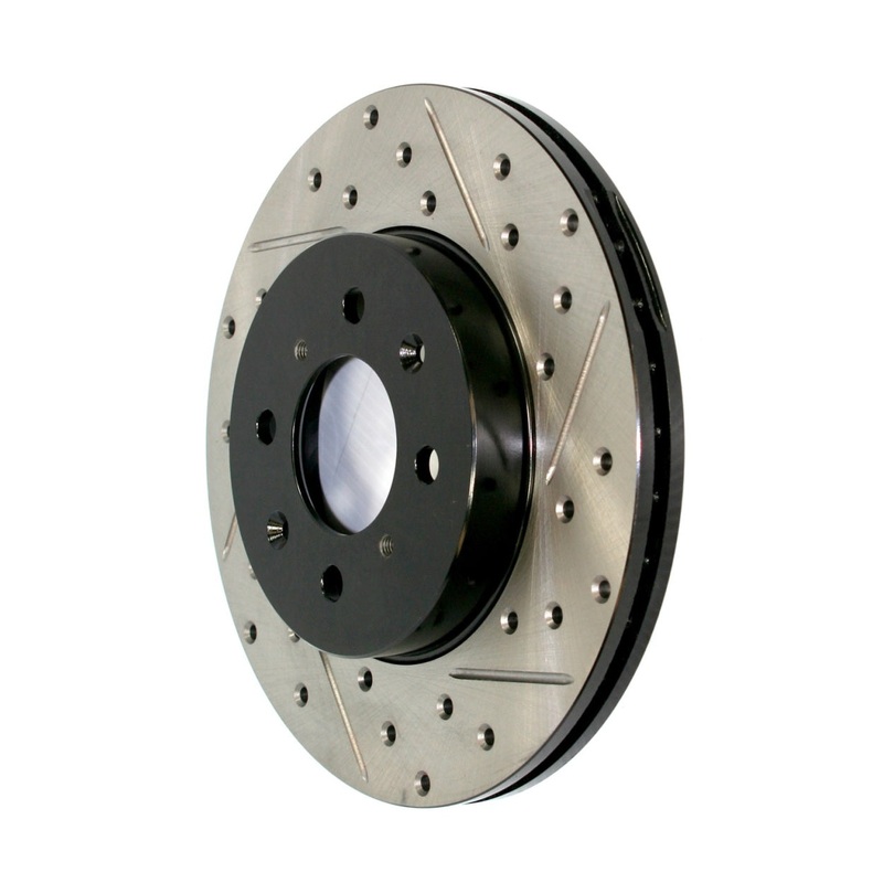 StopTech 11-12 BMW X5 / 09-12 BMW X6 Slotted & Drilled Left Front Rotor