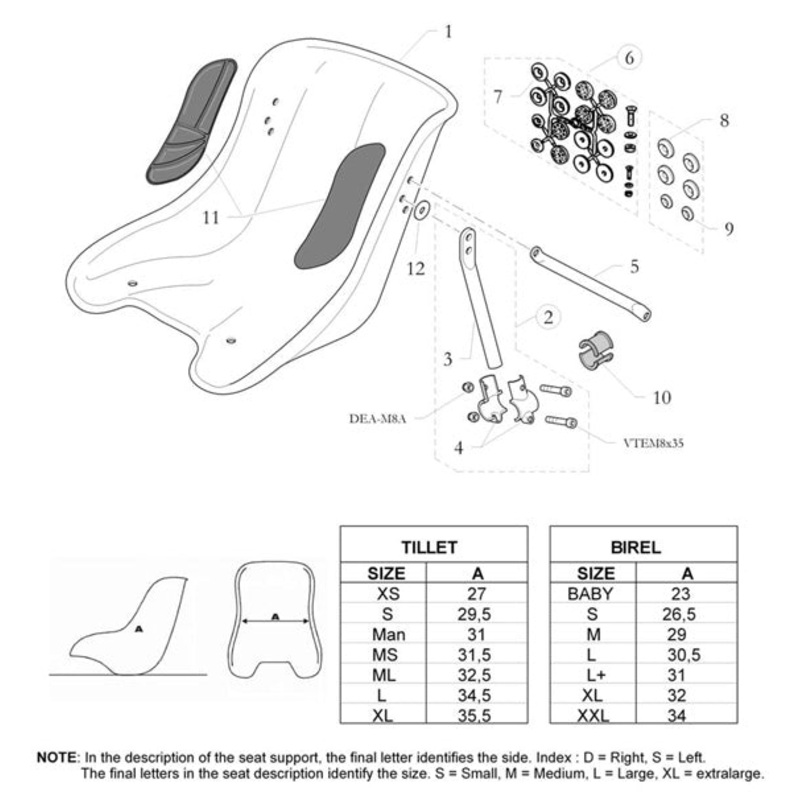 11. 6170.00.01-NE Birel Side Cushion for Seat Assembly