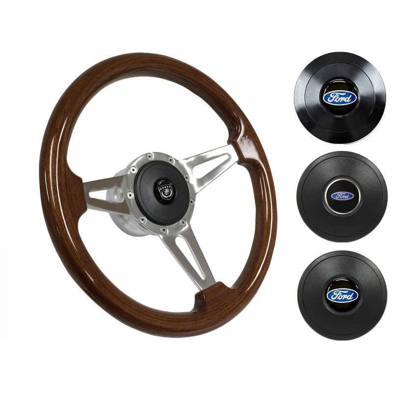 1965-68, 70-77 Ford Truck Steering Wheel Kit | Mahogany Wood | ST3078