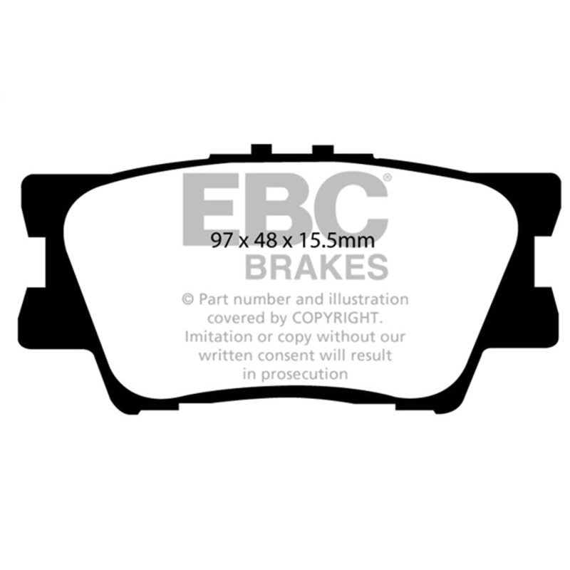 EBC 06-08 Toyota RAV 4 2.4 Greenstuff Rear Brake Pads