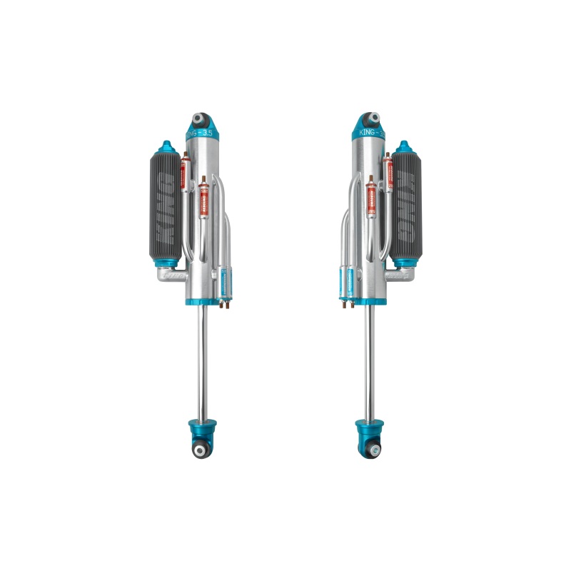 King Shocks 2021+ RAM 1500 TRX Rear 3.5 Dia Full Adjustable 4 Tube Bypass w/ Finned Res Shock (Pair)