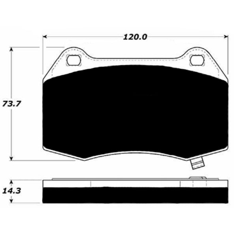 Porterfield Brake Pads for 2006 NISSAN 350Z Track model
