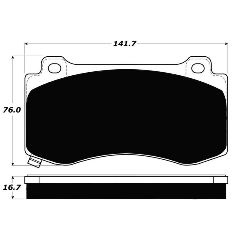Porterfield Brake Pads for 2012 DODGE CHARGER SRT-8