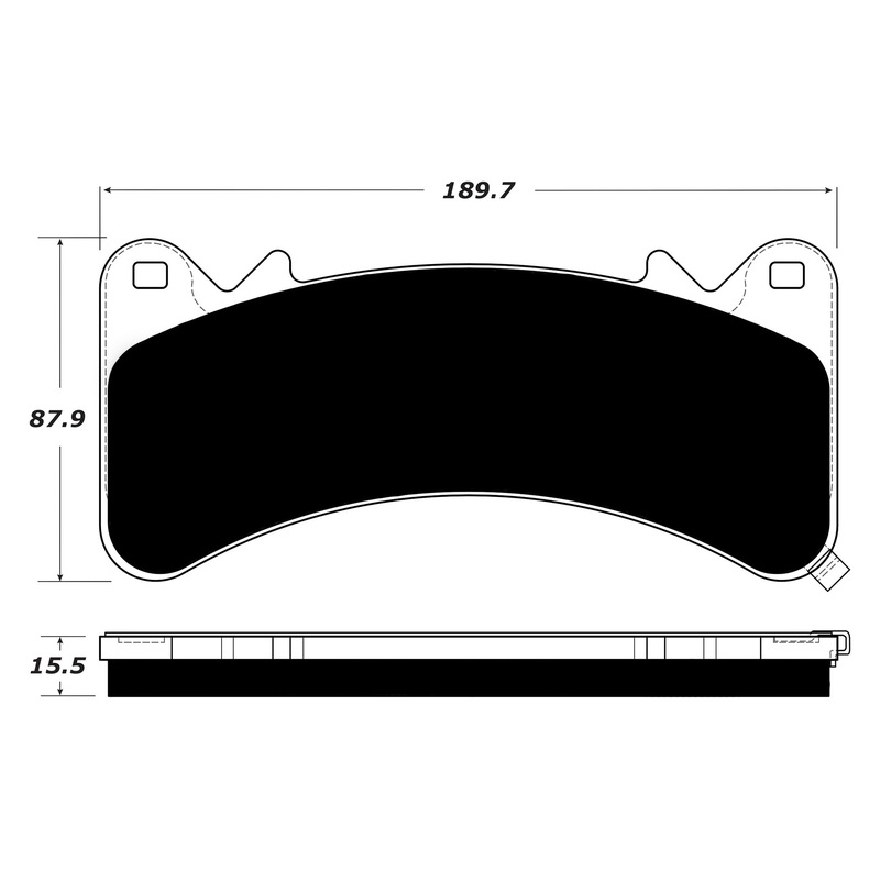 Porterfield Brake Pads for 2017 GMC YUKON XL 1500 / DENALI w/6 Piston BBK