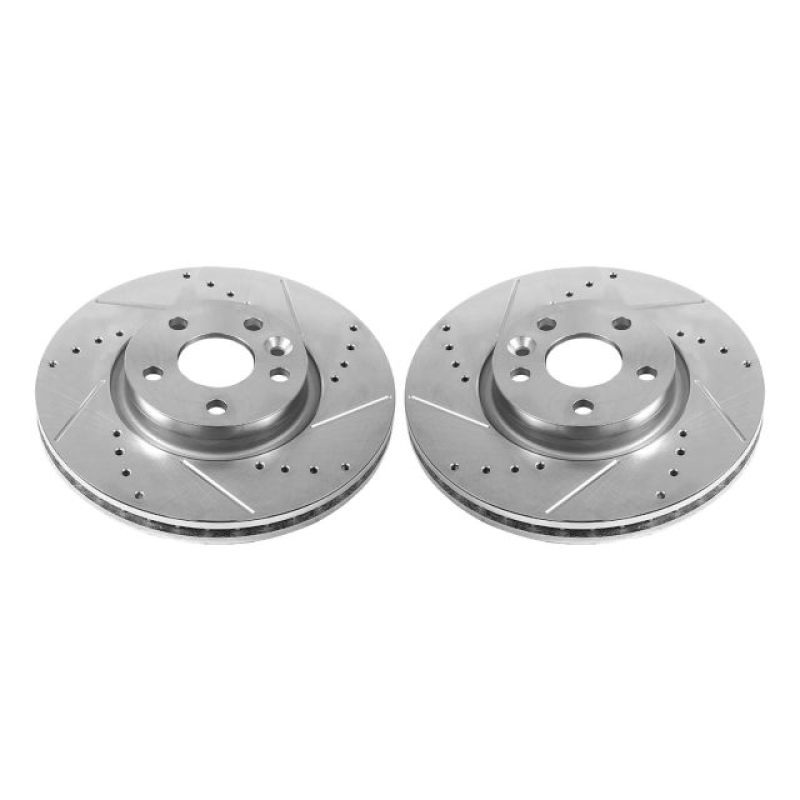 PowerStop Power Stop 12-15 Land Rover Range Rover Evoque Front Evolution Drilled & Slotted Rotors – Pair