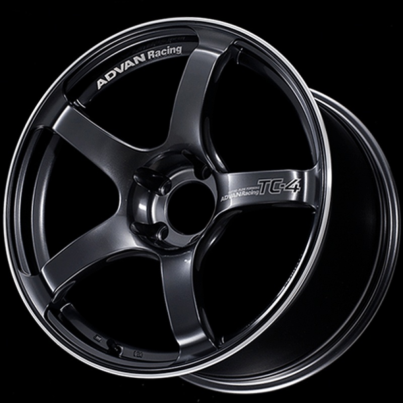 Advan TC4 18×9.5 +12 5-114.3 Racing Gunmetallic and Ring Wheel