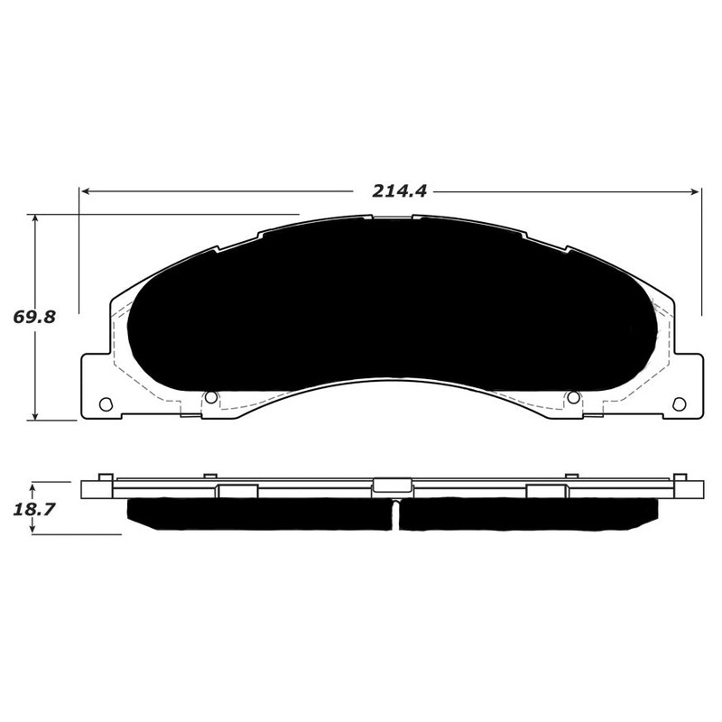 Porterfield Brake Pads for 2010 FORD E150, ECONOLINE