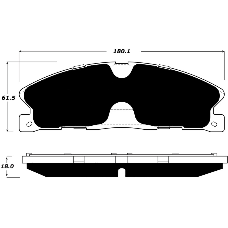 Porterfield Brake Pads for 2014 FORD TAURUS SHO