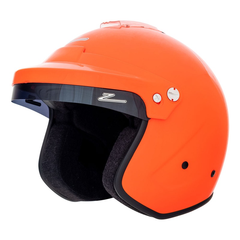 Zamp RZ-18H Flo Orange Helmet, Snell SA-2020