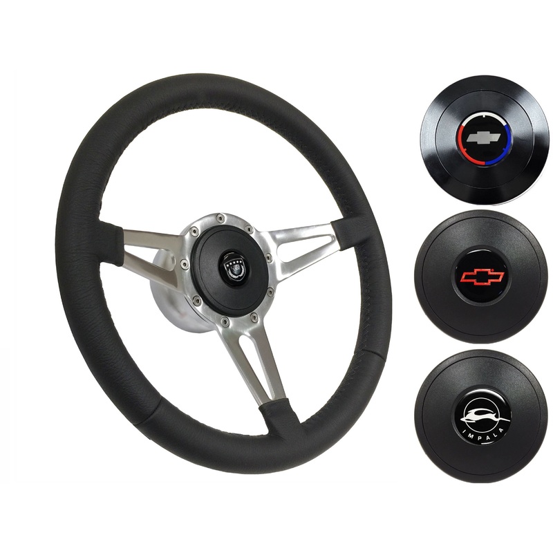 1969-85 Impala Steering Wheel Kit | Black Leather | ST3059