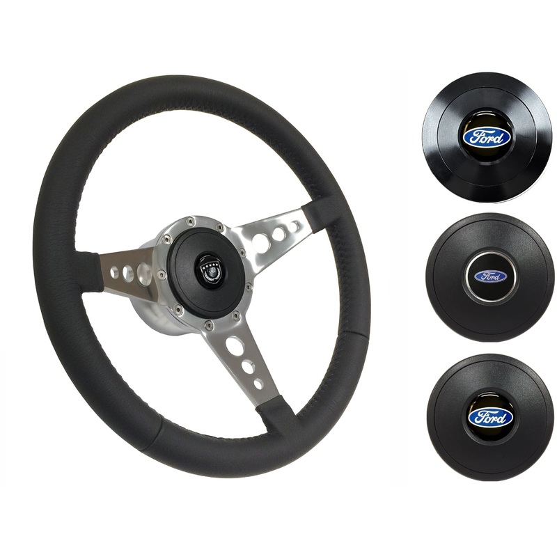 1970-79 Ford Ranchero Steering Wheel Kit | Black Leather | ST3056