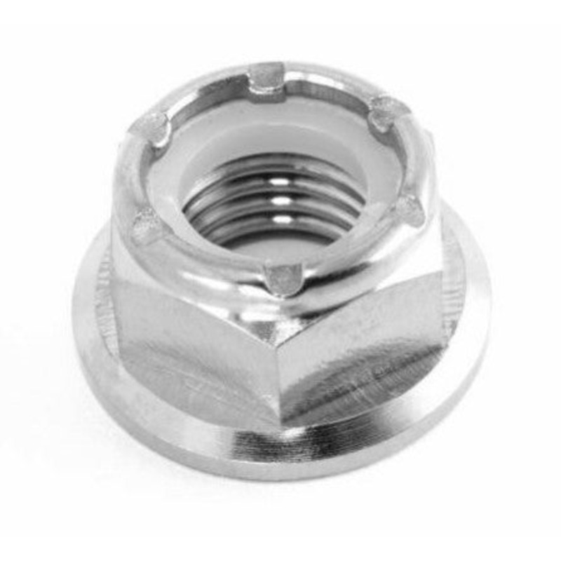 8mm Titanium Flanged Nylock Nut