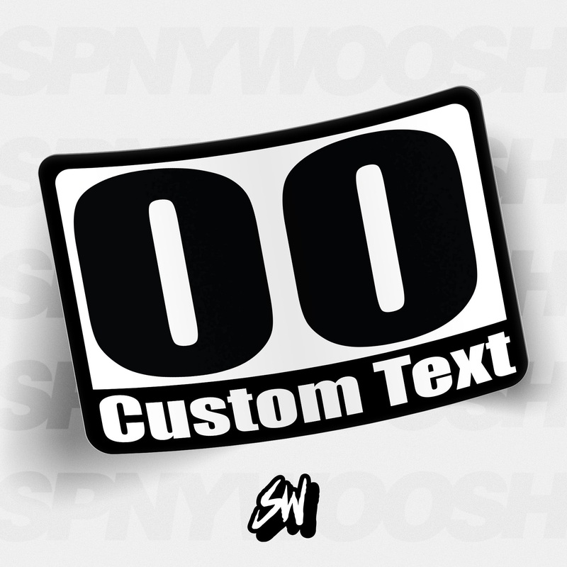 Autocross Numbers – Custom Text
