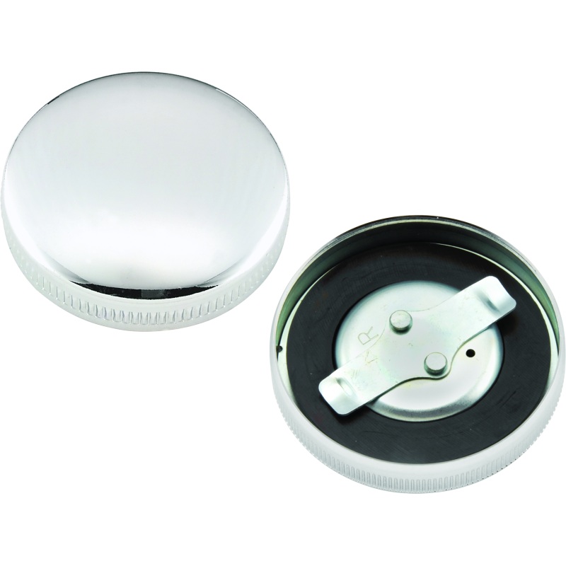 Bikers Choice 36-E73 Chrome Early Nonvent Gas Cap Fatbob Tank Left Side Replaces H-D 61103-65