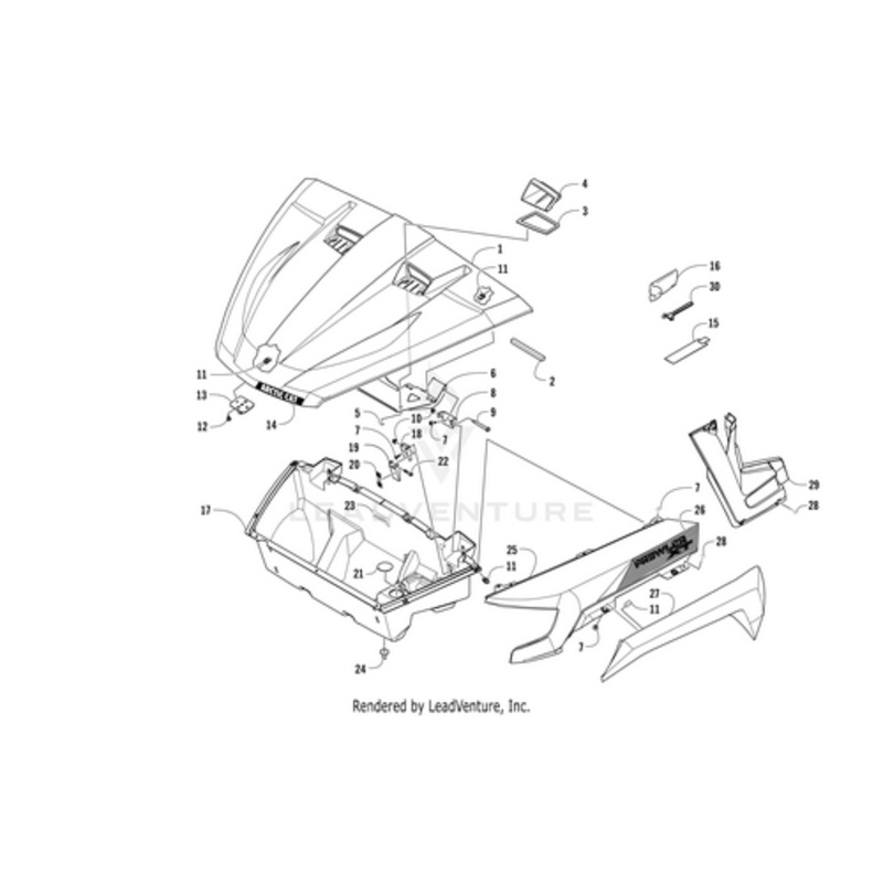 Bracket Lock Lever by Arctic Cat