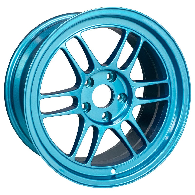 Enkei RPF1 17×9 5×114.3 22mm Offset 73mm Bore Emerald Blue Wheel
