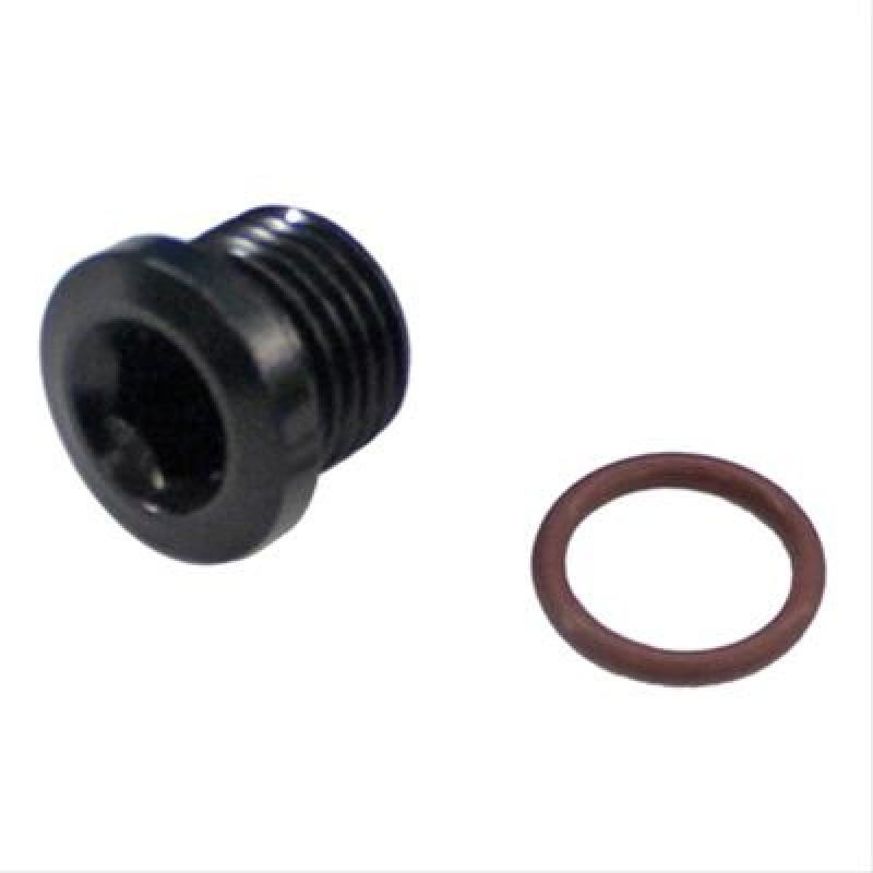 Fragola -12AN (1 1/16-12) Socket Hex Port Plug – Black