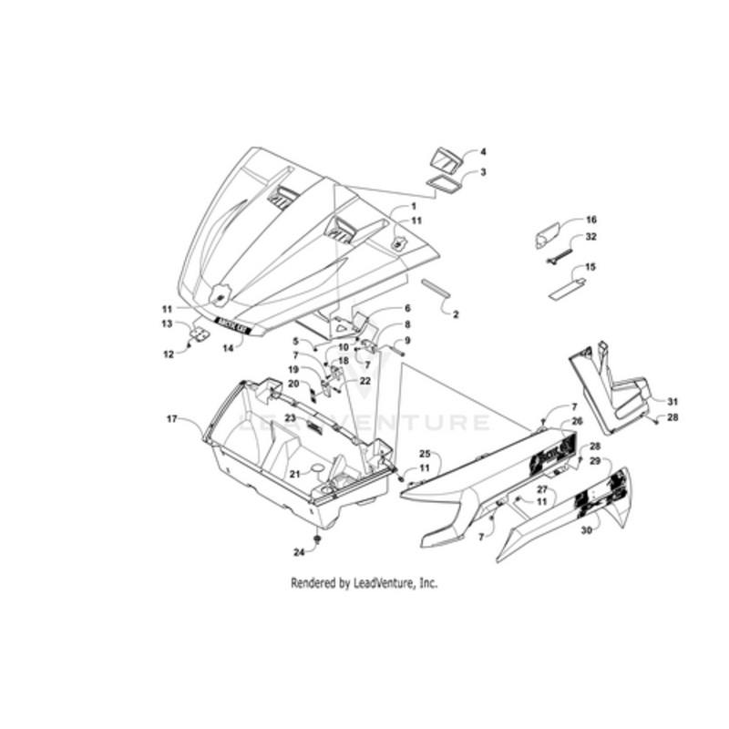 Inner Front Decal- Side – Right by Arctic Cat