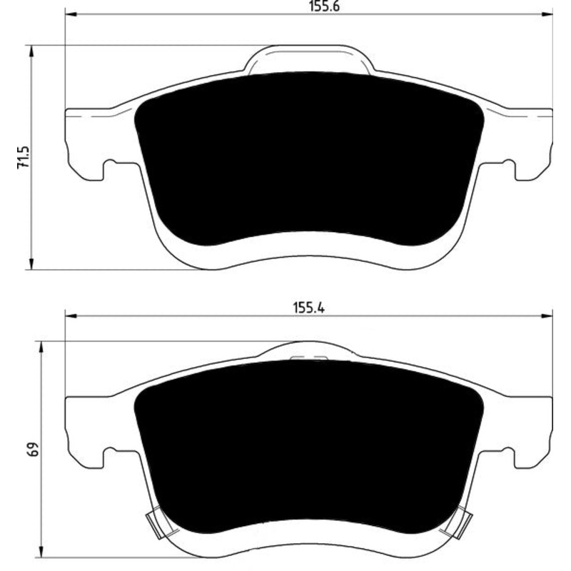 Porterfield Brake Pads for 2015 FIAT 500L