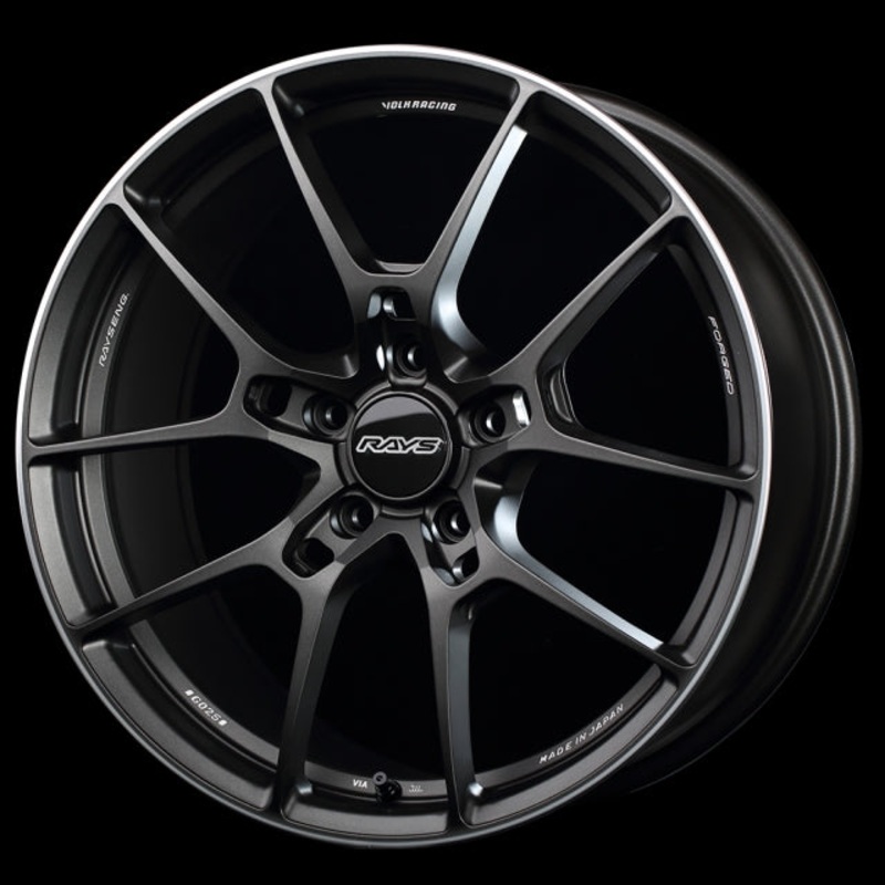 Volk Racing G025 Wheel  – 19×9.0 +27 | 5×112 | Matte Gunblack w/ DC Rim Edge