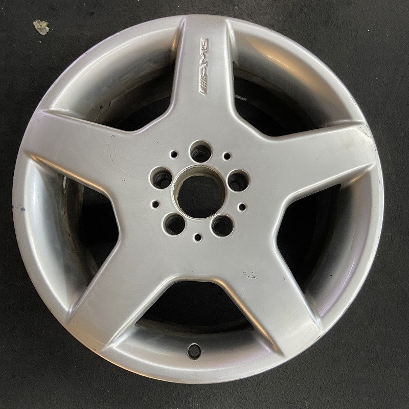 18″ MERCEDES CL-CLASS 03-04 215 Type; CL500 18×9 5 spoke AMG rear ID 2204013702 Original OEM Wheel Rim