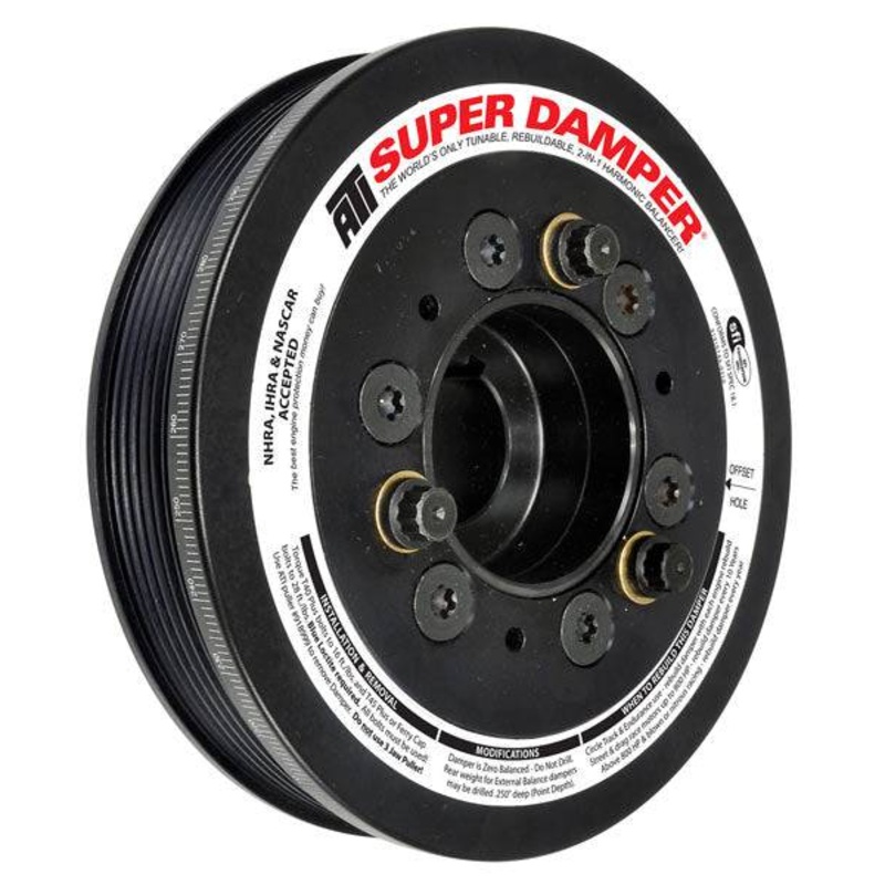 ATI Super Dampers Toyota Supra 2JZGTE 93-2002 – JZA80 15% OD – 3/8 HOLES 6 GRV