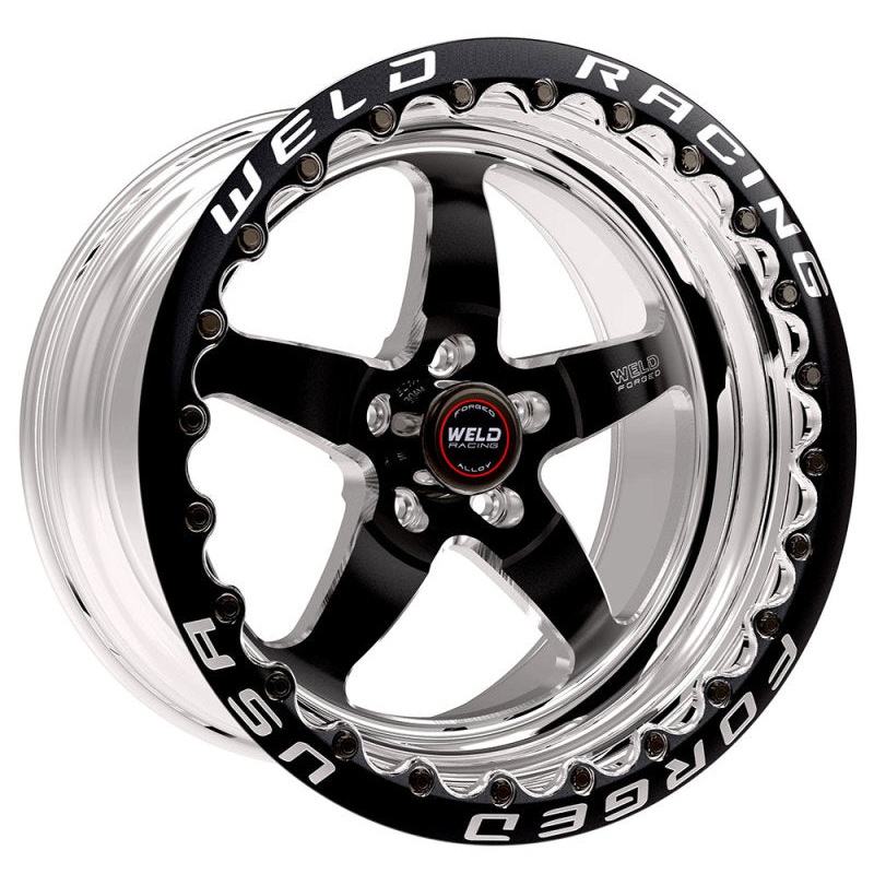 Weld S71 17×11 / 5x120mm BP / 7.2in. BS Black Wheel (High Pad) – Black Single Beadlock MT