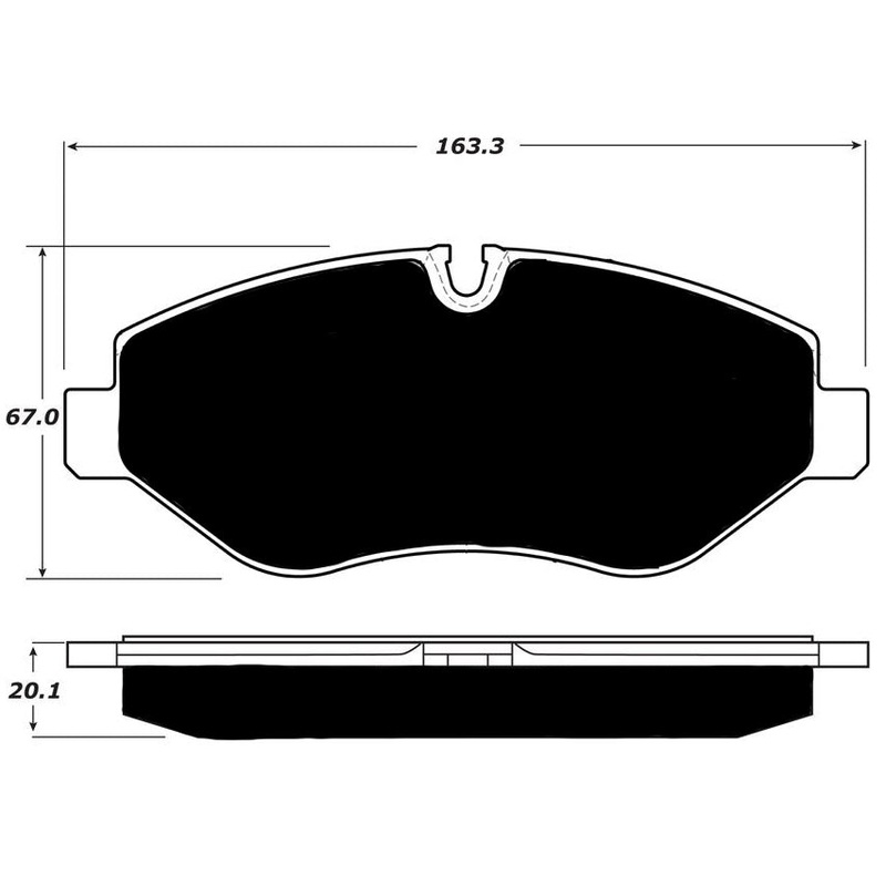 Porterfield Brake Pads for 2012 FREIGHTLINER SPRINTER 2500