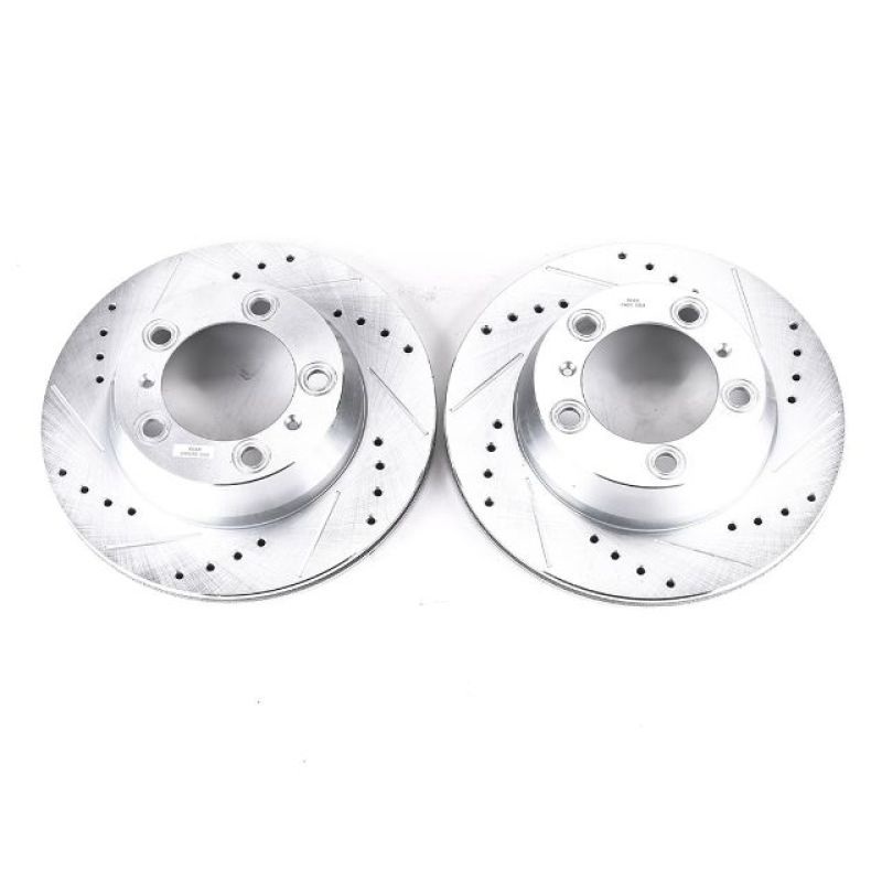 PowerStop Power Stop 17-19 Porsche 718 Boxster Rear Evolution Drilled & Slotted Rotors – Pair