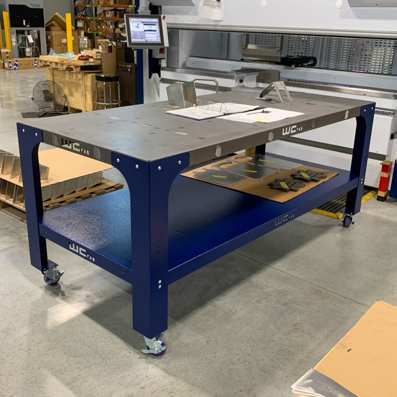 Wehrli Modular Steel Work Bench Top/Shelf Kit 32in x 72in x .120in Thick – Raw