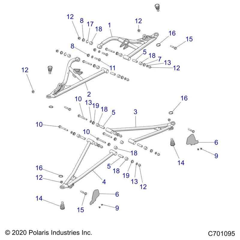 Weld-Ctrl Arm,Upper,Fr,Rh,64,Red by Polaris