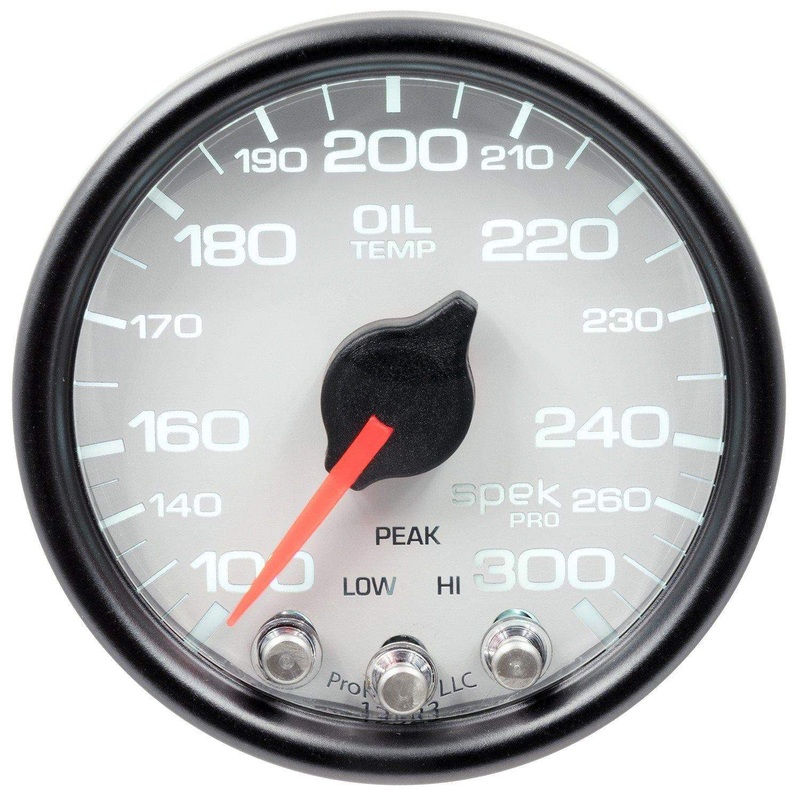 Autometer Spek-Pro 2 & 1/16″ Oil Temp Gauge 100-300F