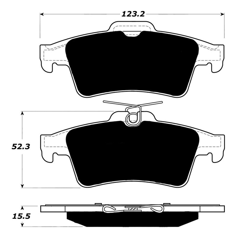 Porterfield Brake Pads for 2014 FORD ESCAPE