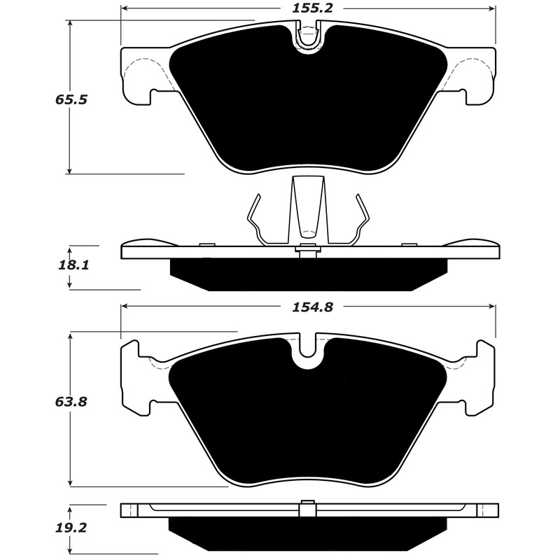 Porterfield Brake Pads for 2017 BMW 528 Series