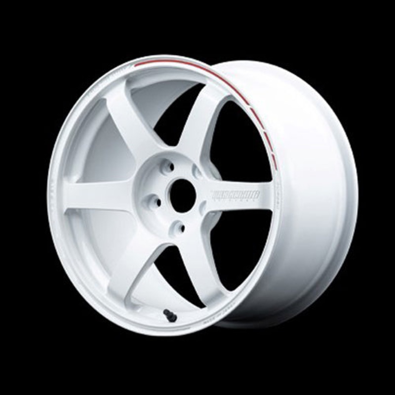 Volk Racing TE37 Saga S-Plus Time Attack Wheel – 18×9.5 +46 | 5×114.3 | Dash White / REDOT