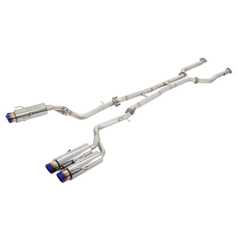 A’PEX-i N1 Evolution-X Catback Exhaust (Non-Resonated / Titanium Tips) – 15+ Lexus RC-F