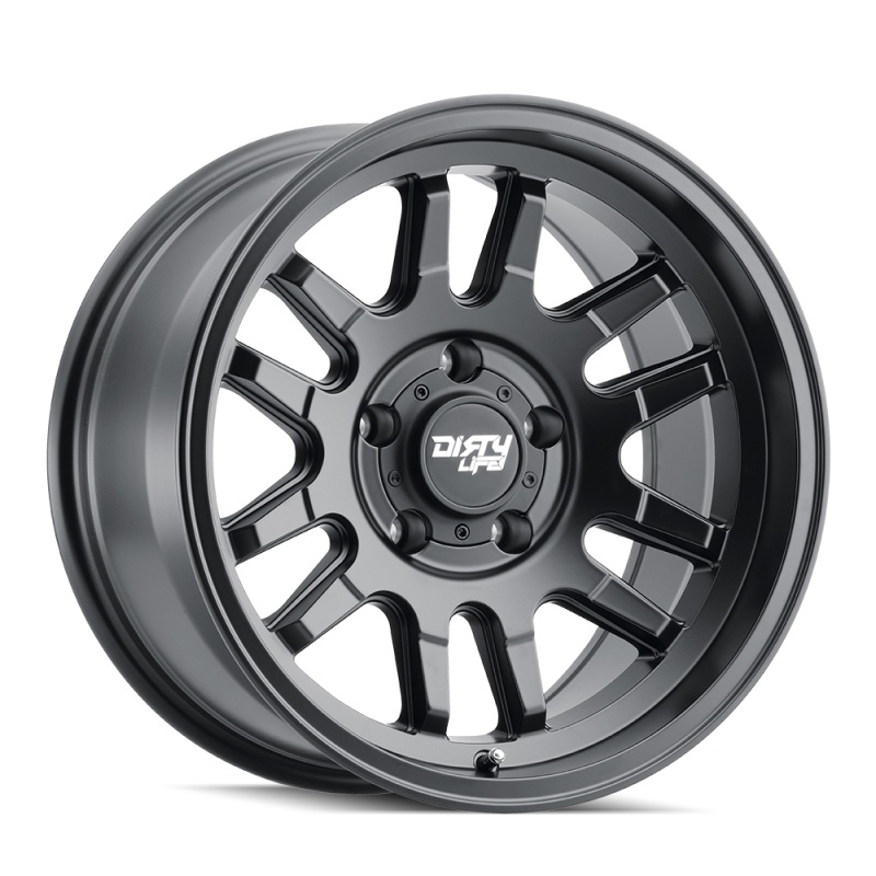 Dirty Life 9310 Canyon 17×9 / 6×139.7 BP / -12mm Offset / 106mm Hub Matte Black Wheel