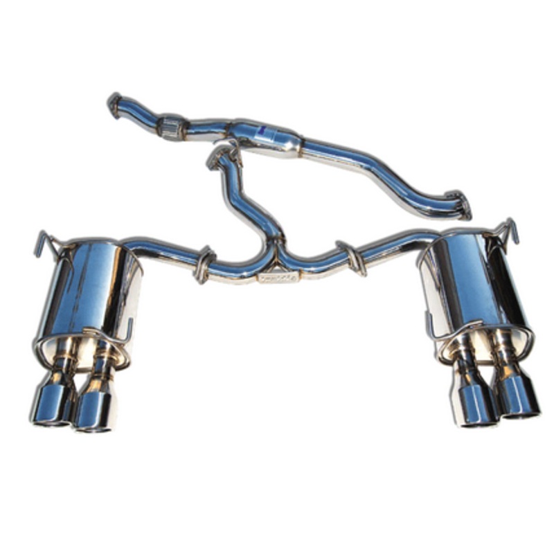 Invidia Dual Q300 Cat-Back Exhaust 2015-up Subaru WRX/STI Sedan (Quad SS Tips)