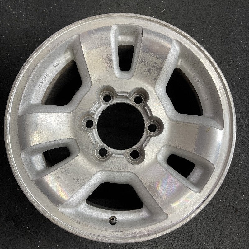 16″ 4 RUNNER 96-98 16×7 alloy w/Chou Seiki manufacturer shank lug nuts requires washer Original OEM Wheel Rim