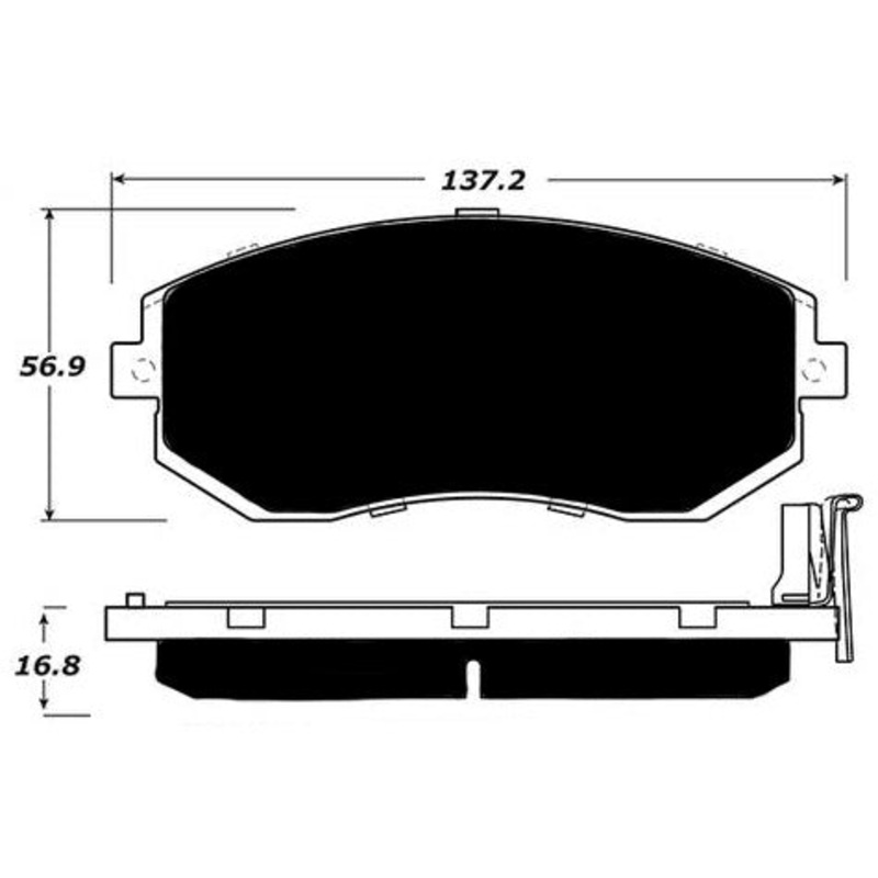 Porterfield Brake Pads for 2014 SUBARU IMPREZA COUPE