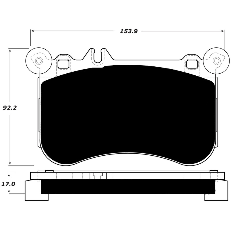 Porterfield Brake Pads for 2016 MERCEDES-BENZ SLK55 AMG