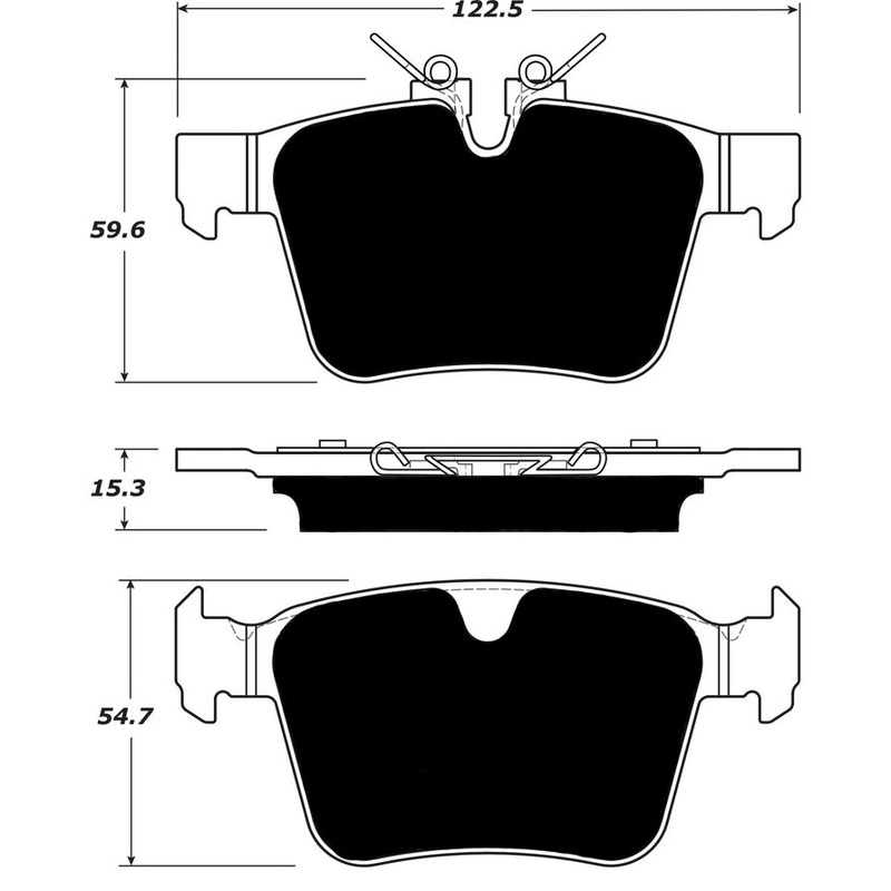 Porterfield Brake Pads for 2017 JAGUAR XE 16.5″