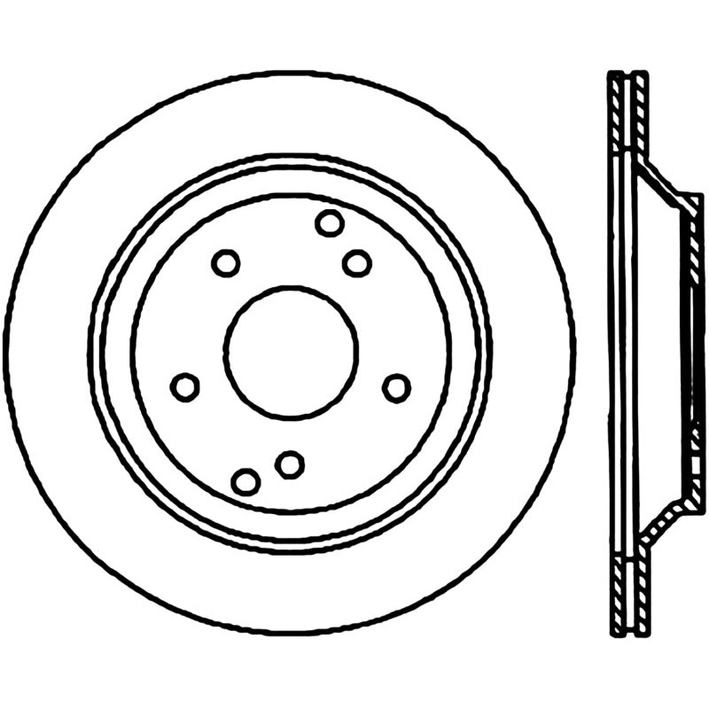 Stoptech 88-96 Chevrolet Corvette Rear Cryo-Stop Rotor